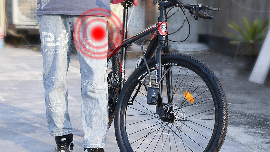 Antivol étanche sans clés pour vélo et moto avec alarme 110 dB, Verrouillage/déverrouillage par Bluetooth depuis votre smartphone.