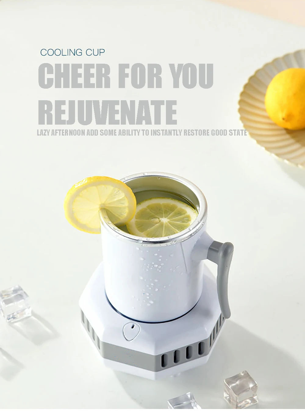 Réfrigérateur Electrique Portable, Tasse a refroidissement rapide, boisson glacée même en été.