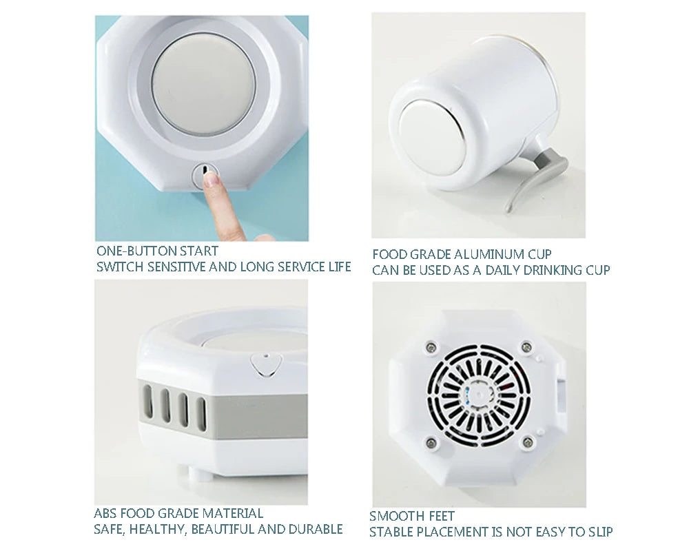 Réfrigérateur Electrique Portable, Tasse a refroidissement rapide, boisson glacée même en été.