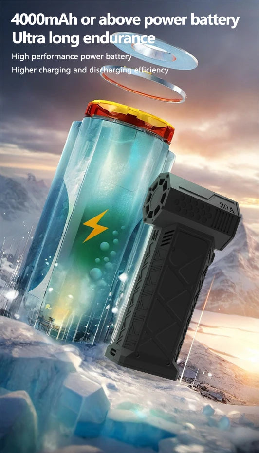 Turbo ventilateur souffleur 130000tours/min rechargeable USB