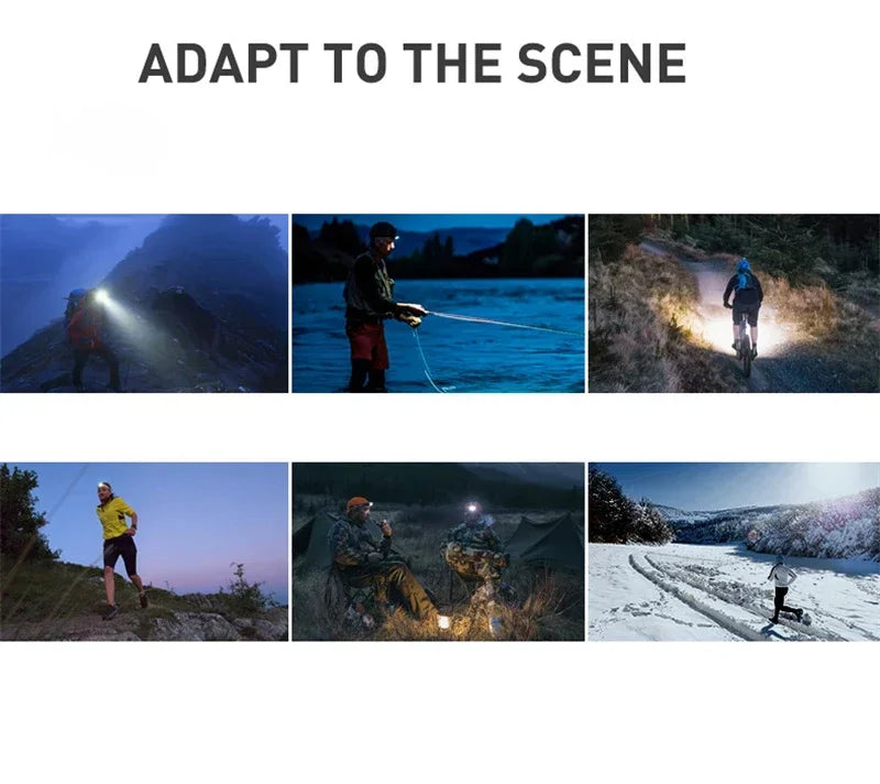 Bonnet avec lumière LED , unisexe,  rechargeable par USB.