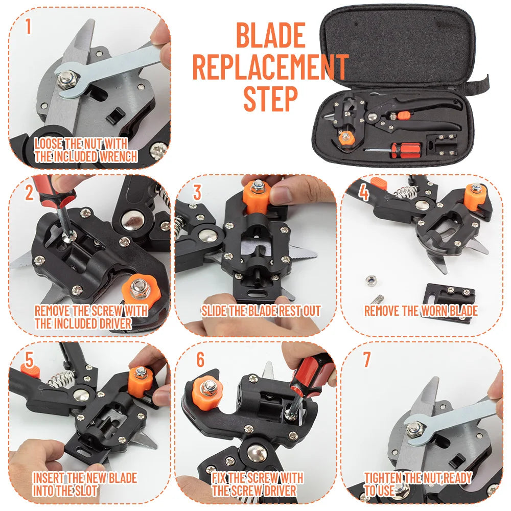 Kit professionnel de greffage de jardin 2 en 1