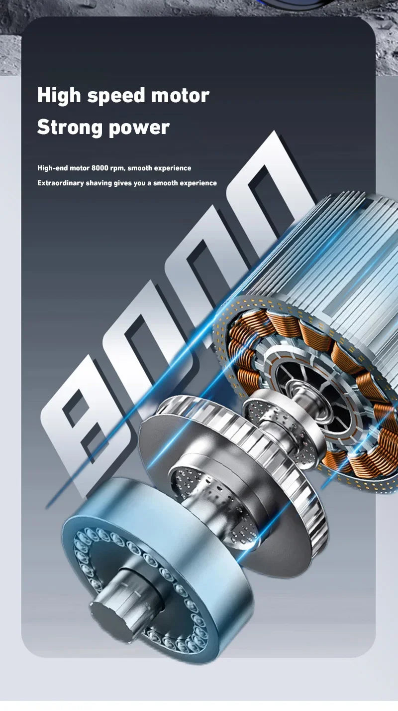 Rasoir électrique Xiaomi portable pour homme, rasoir de voyage, utilisation humide ou sèche, rechargeable par USB