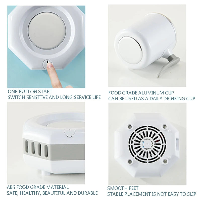 Réfrigérateur Electrique Portable, Tasse a refroidissement rapide, boisson glacée même en été.