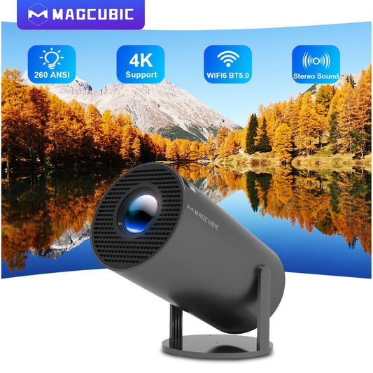 Projecteur HY300 Pro Magcubic 4K 1280×720P  –Android 11, Wi-Fi Double Bande, 260 ANSI Lumens, Rotation à 180°, Bluetooth 5.0.