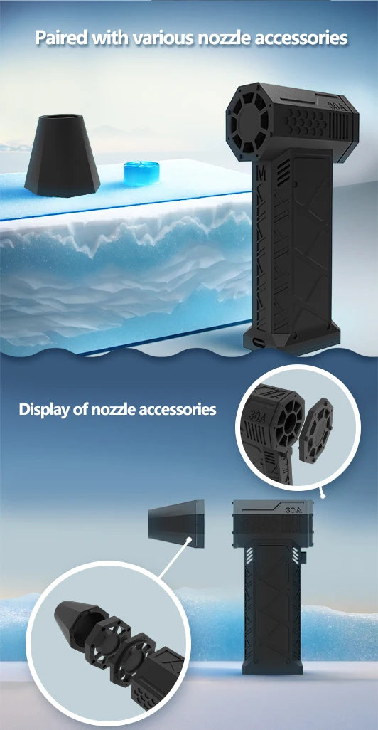 Turbo ventilateur souffleur 130000tours/min rechargeable USB