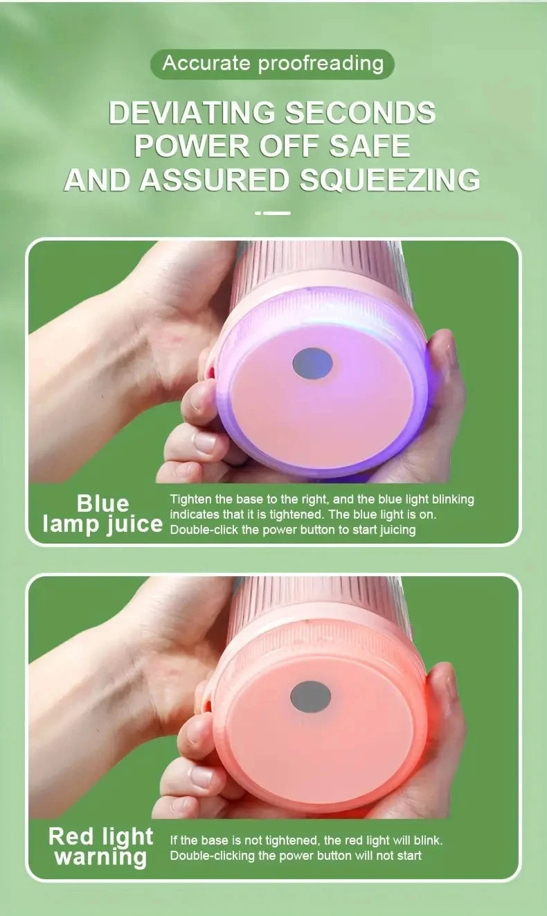 Mixeur Blender 6 lames pour Smoothie, Milkshake, portable et rechargeable par USB, Bouteille Sport.