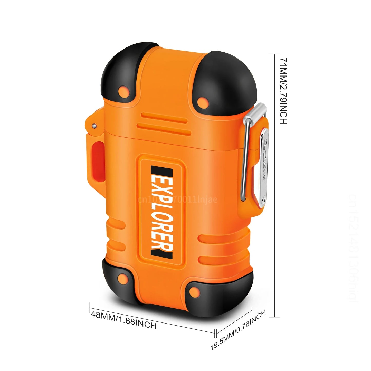 Briquet plasma sans flamme double arc étanche, rechargeable par USB, avec coupe-vent, pour l'extérieur.
