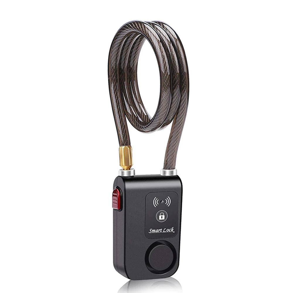 Antivol étanche sans clés pour vélo et moto avec alarme 110 dB, Verrouillage/déverrouillage par Bluetooth depuis votre smartphone.