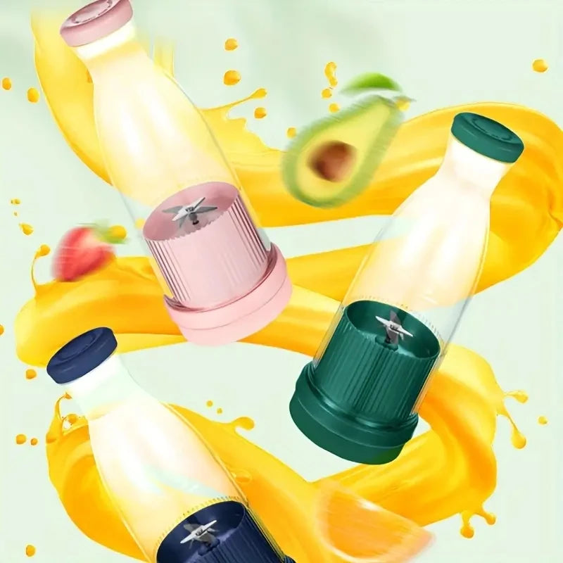 Mixeur Blender 6 lames pour Smoothie, Milkshake, portable et rechargeable par USB, Bouteille Sport.