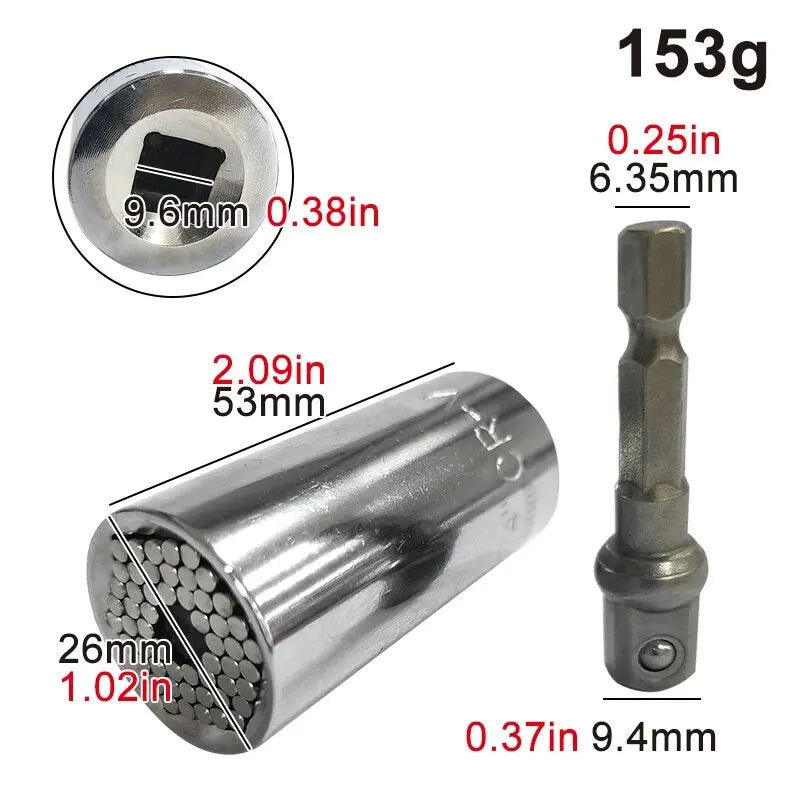 Douille universelle 7mm-19mm avec extension