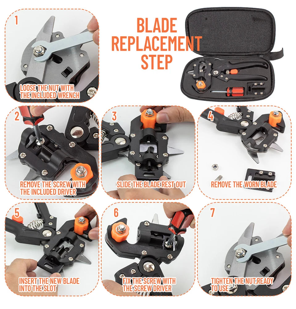 Kit professionnel de greffage de jardin 2 en 1