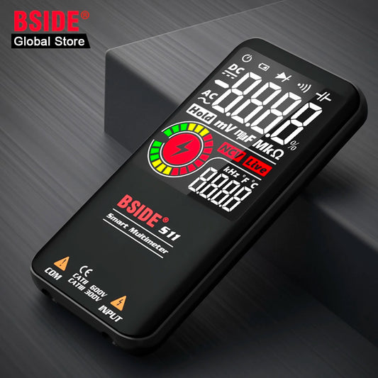 Multimètre numérique 9999 points - Écran LCD couleur et mode NCV sans contact