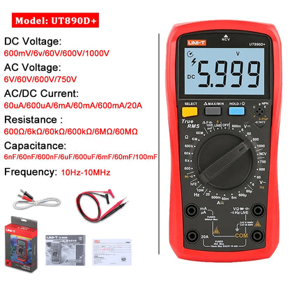 Multimètre professionnel UNI-T - Gamme complète UT890 à UT61