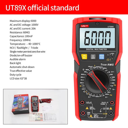 Multimètre professionnel UNI-T - Gamme complète UT890 à UT61