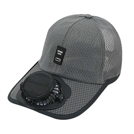 Casquette avec ventilateur intégré - Recharge USB et solaire