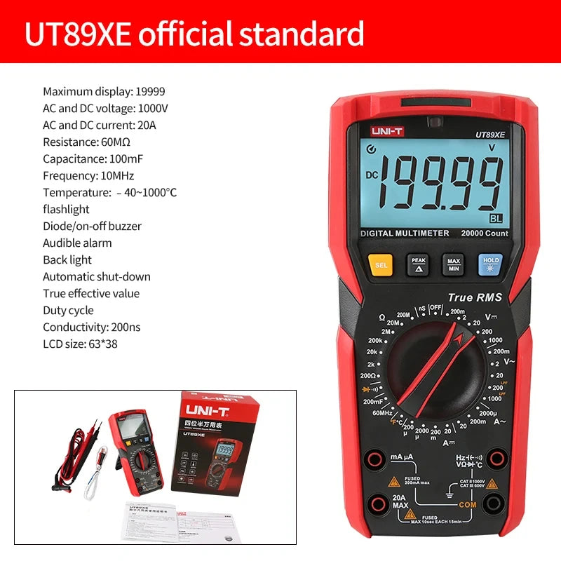 Multimètre professionnel UNI-T - Gamme complète UT890 à UT61