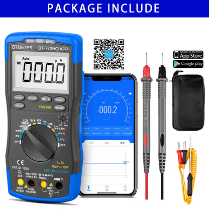 BTMETER True RMS Digital Multimeter,Precision Multimeter,Profession Insulation Tester Voltage Meter Diode Test NCV，770 Series