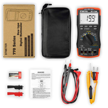 BTMETER True RMS Digital Multimeter,Precision Multimeter,Profession Insulation Tester Voltage Meter Diode Test NCV，770 Series