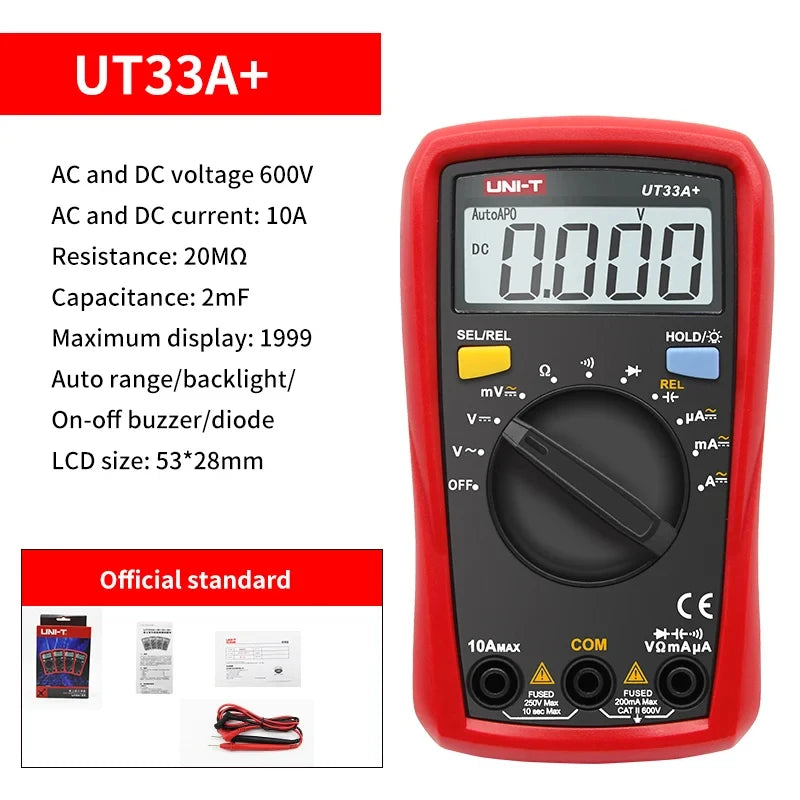 Multimètre professionnel UNI-T - Gamme complète UT890 à UT61