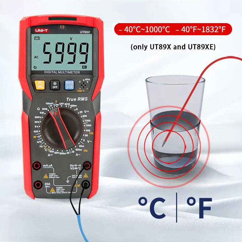 Multimètre professionnel UNI-T - Gamme complète UT890 à UT61