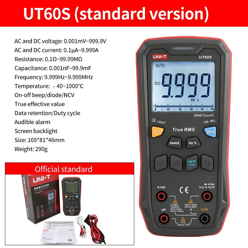 Multimètre professionnel UNI-T - Gamme complète UT890 à UT61